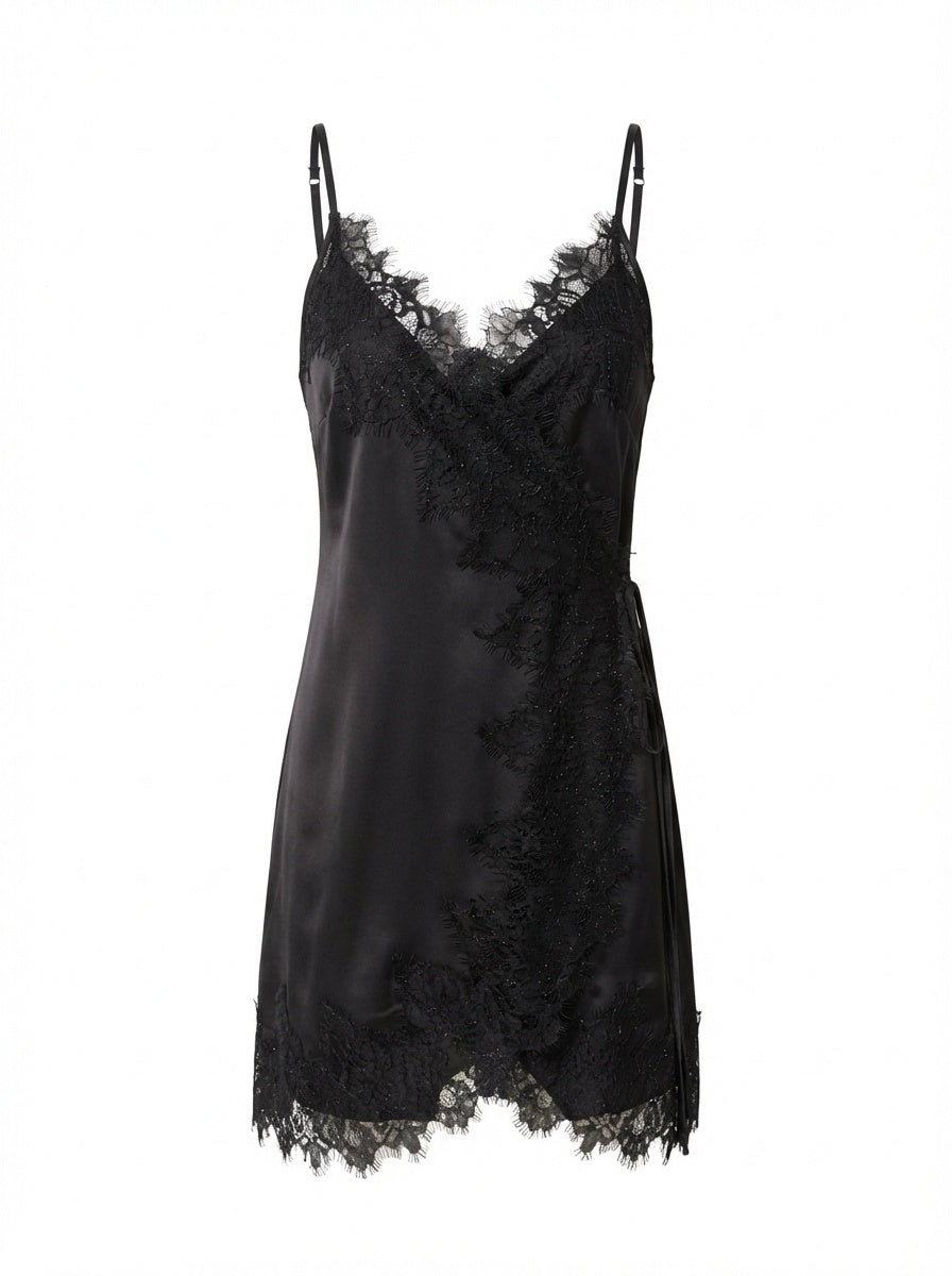 Velvet Night Silk Dress