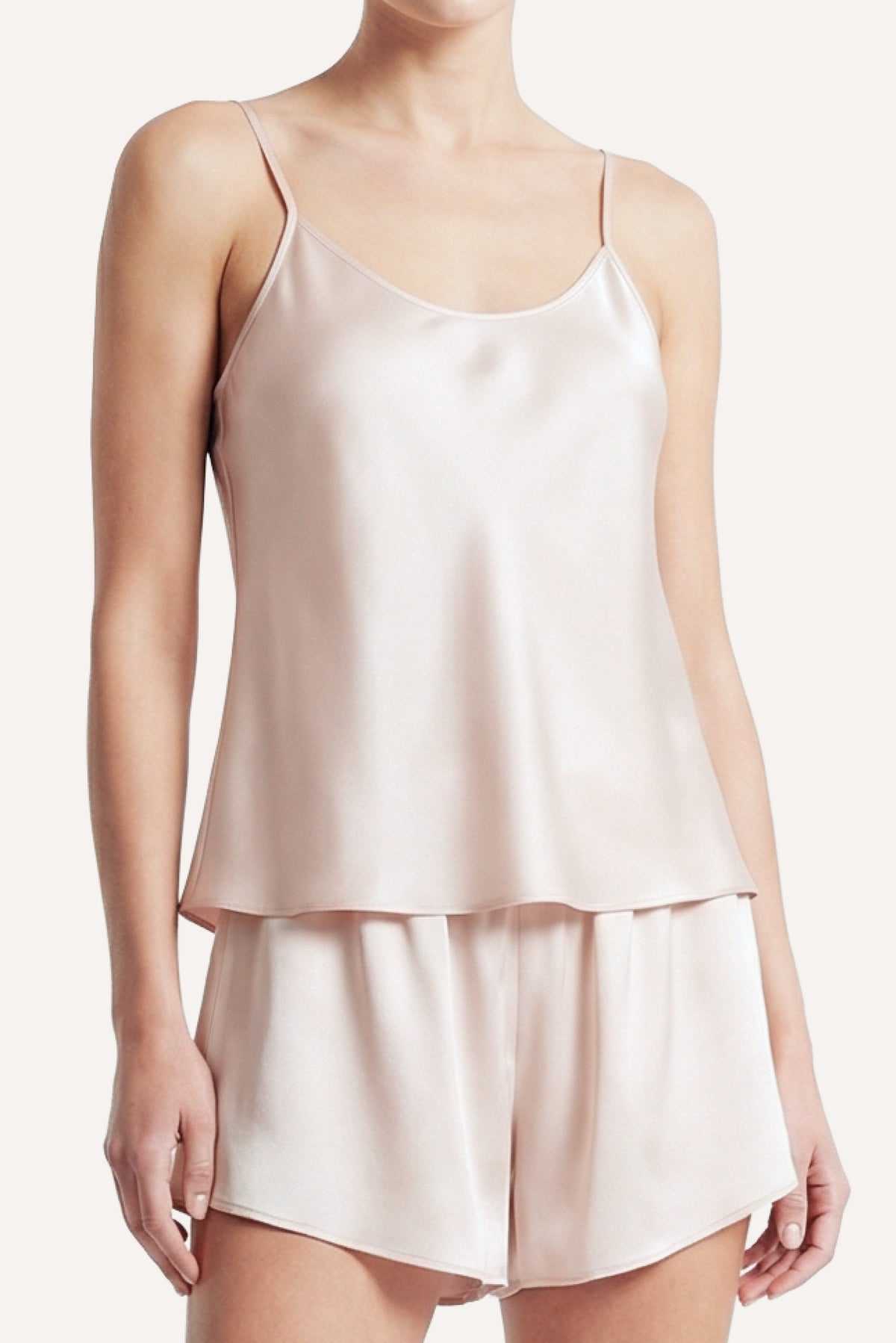 Selene Silk Top Blush