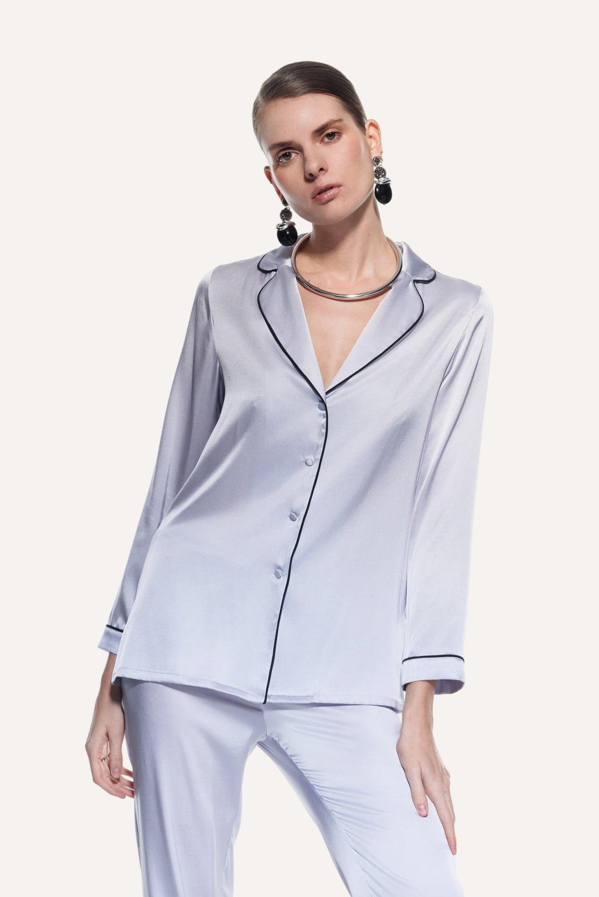 Carmen İpek Pijama Takım Bebek Mavisi