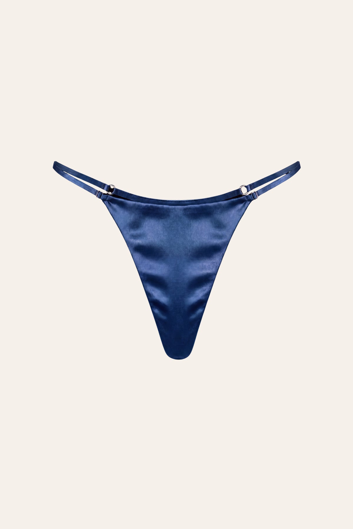 Triangle Night Blue İpek Tanga