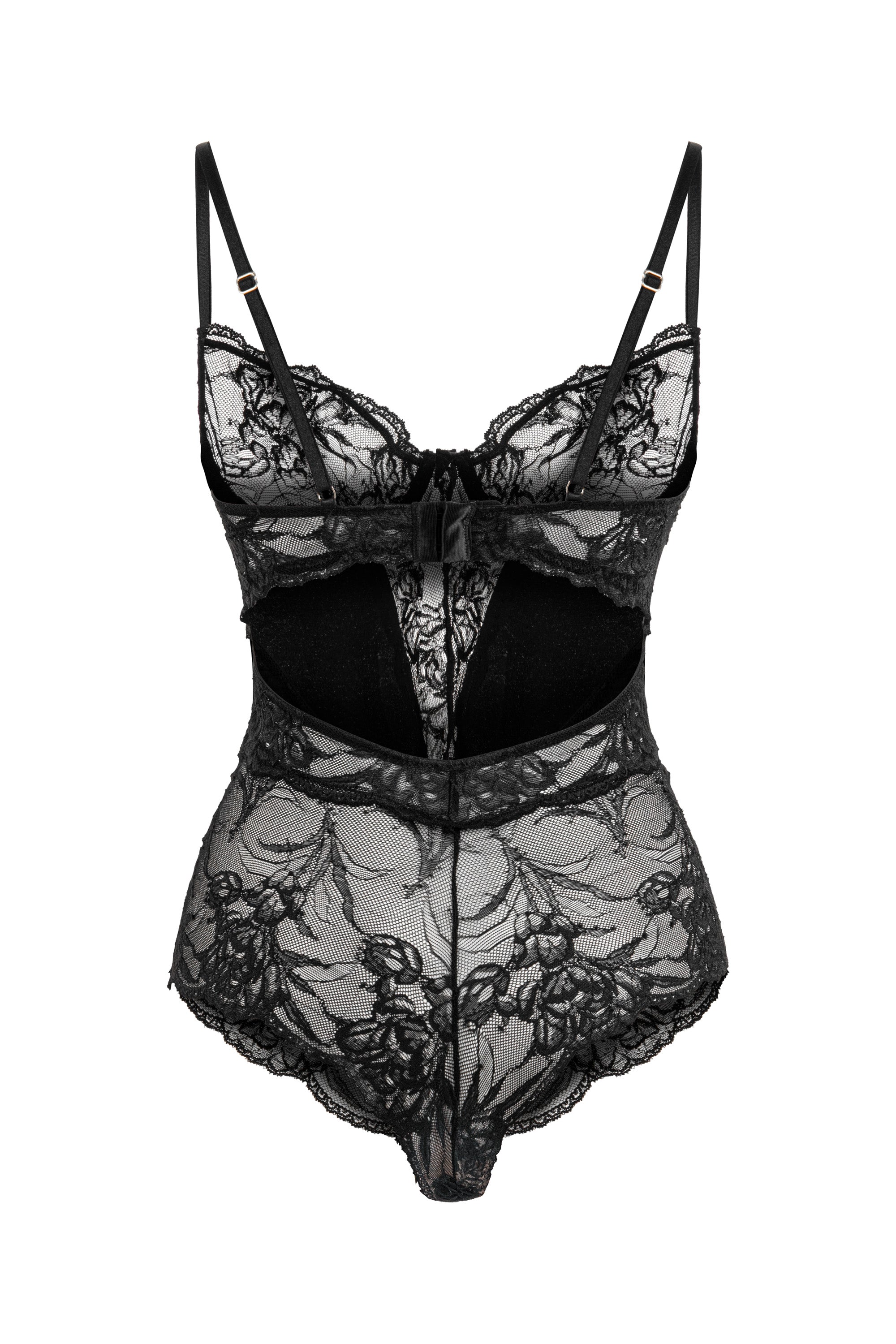 Eclipse Dantel Bodysuit Siyah