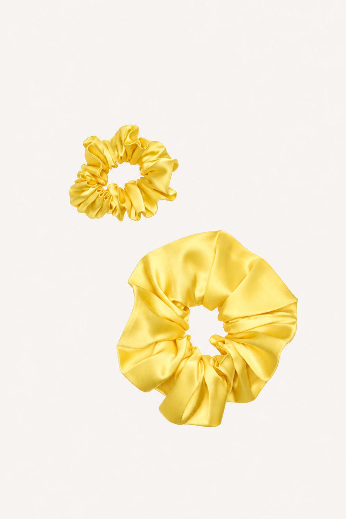 Pure Silk Scrunchie Yellow