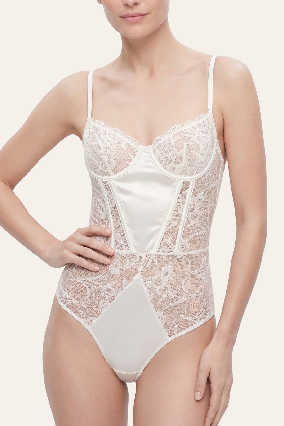 Calista Gelin Bodysuit Beyaz