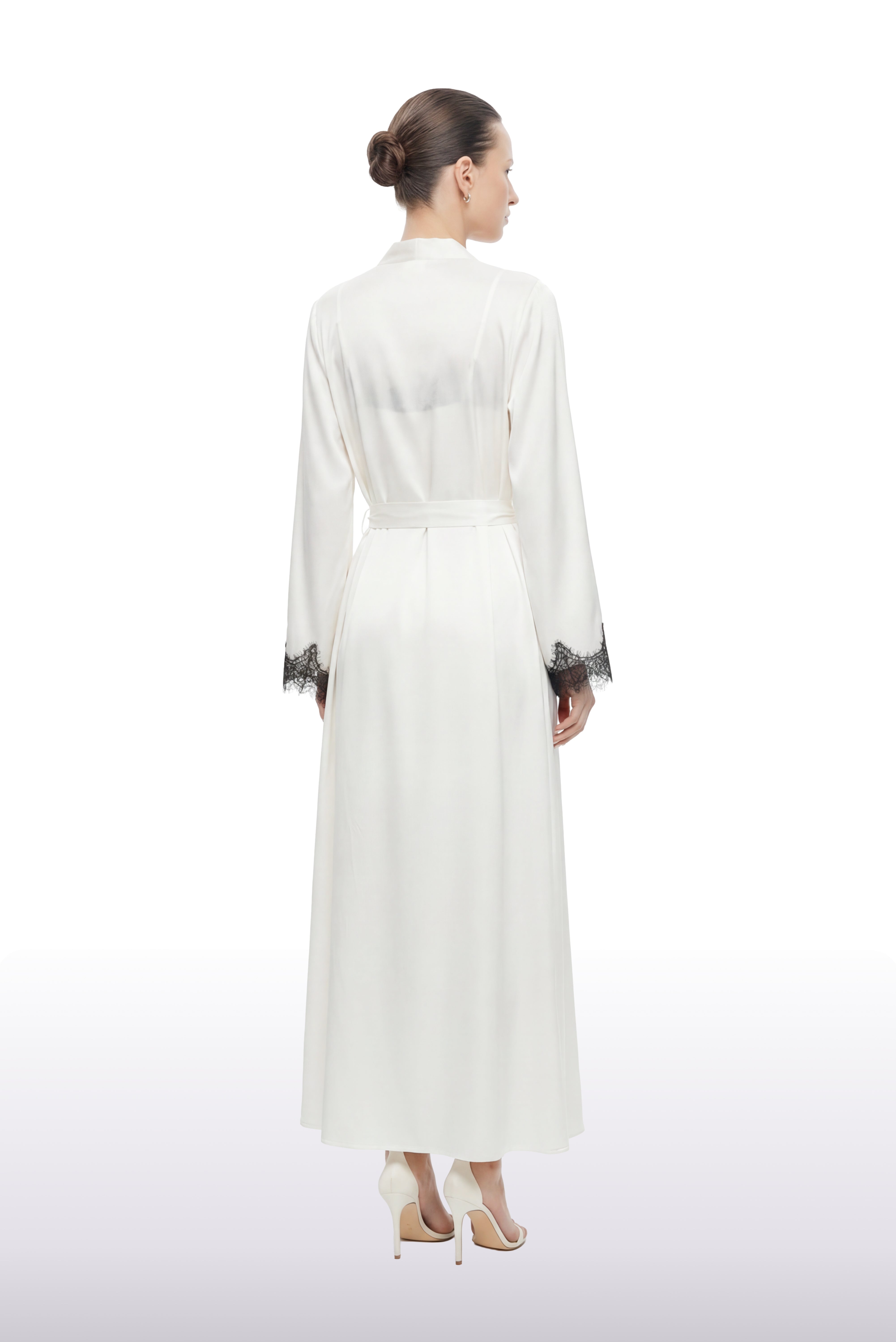 Dream Silk Robe Ecru