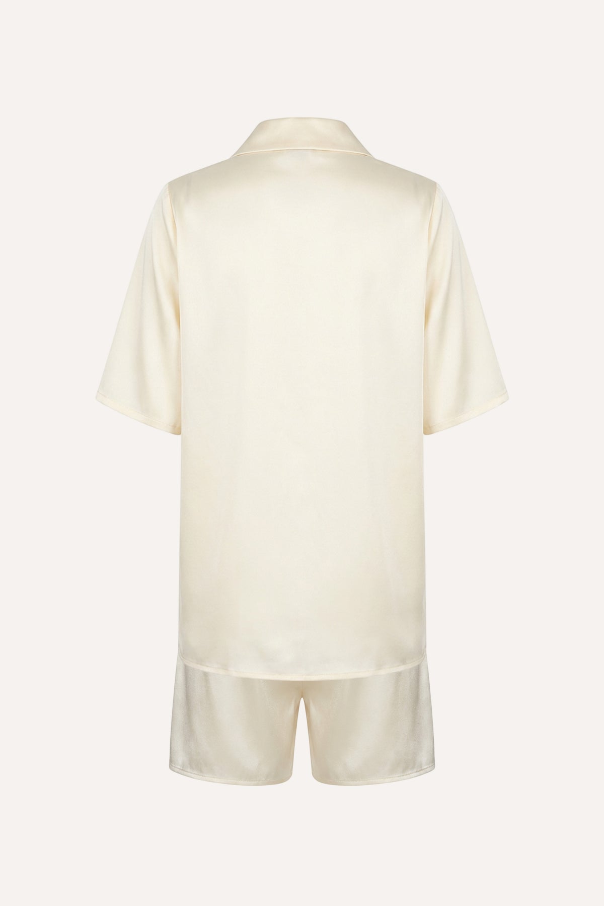 Obscura İpek Pijama Takımı Ekru