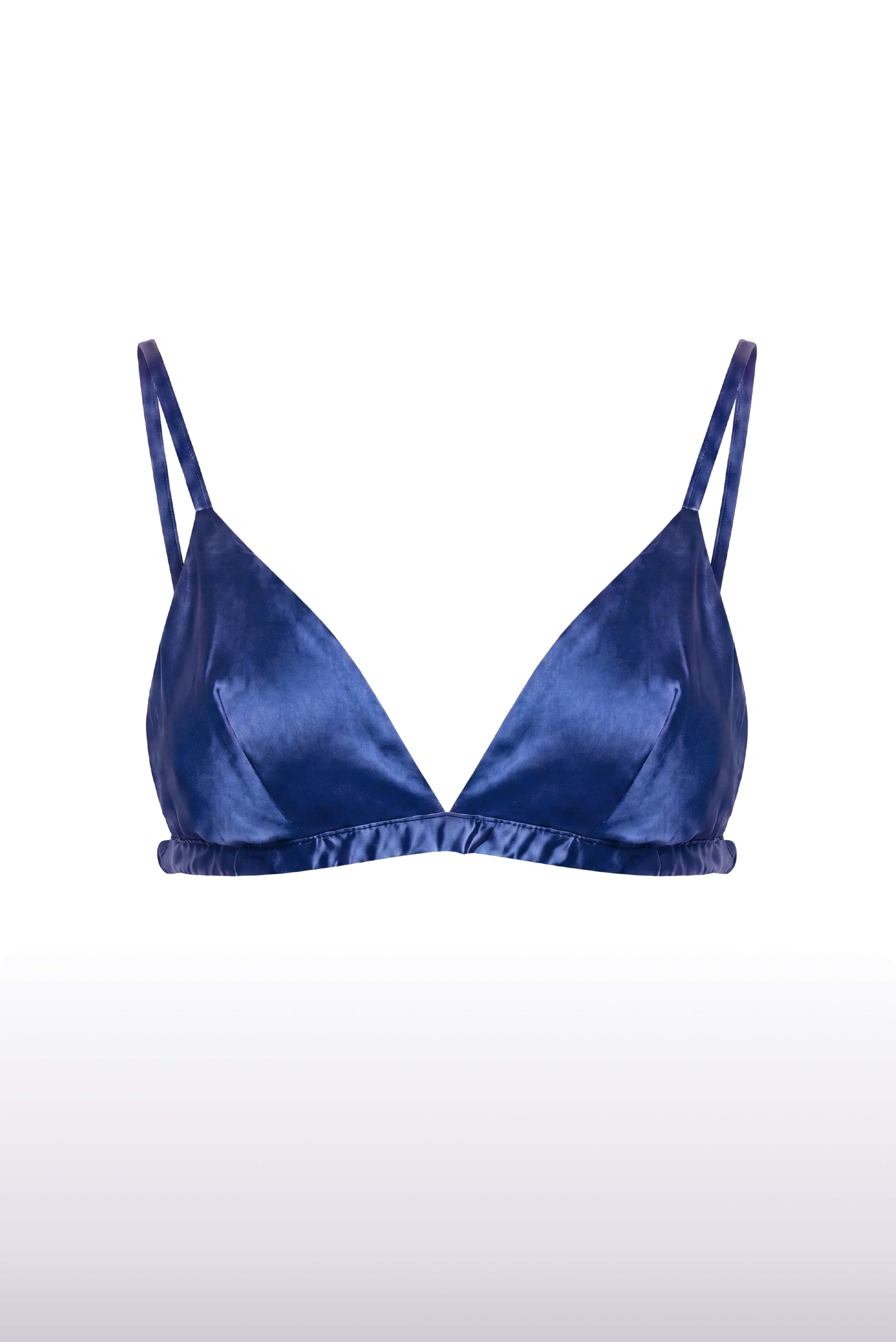 Triangle Night Blue İpek Sütyen