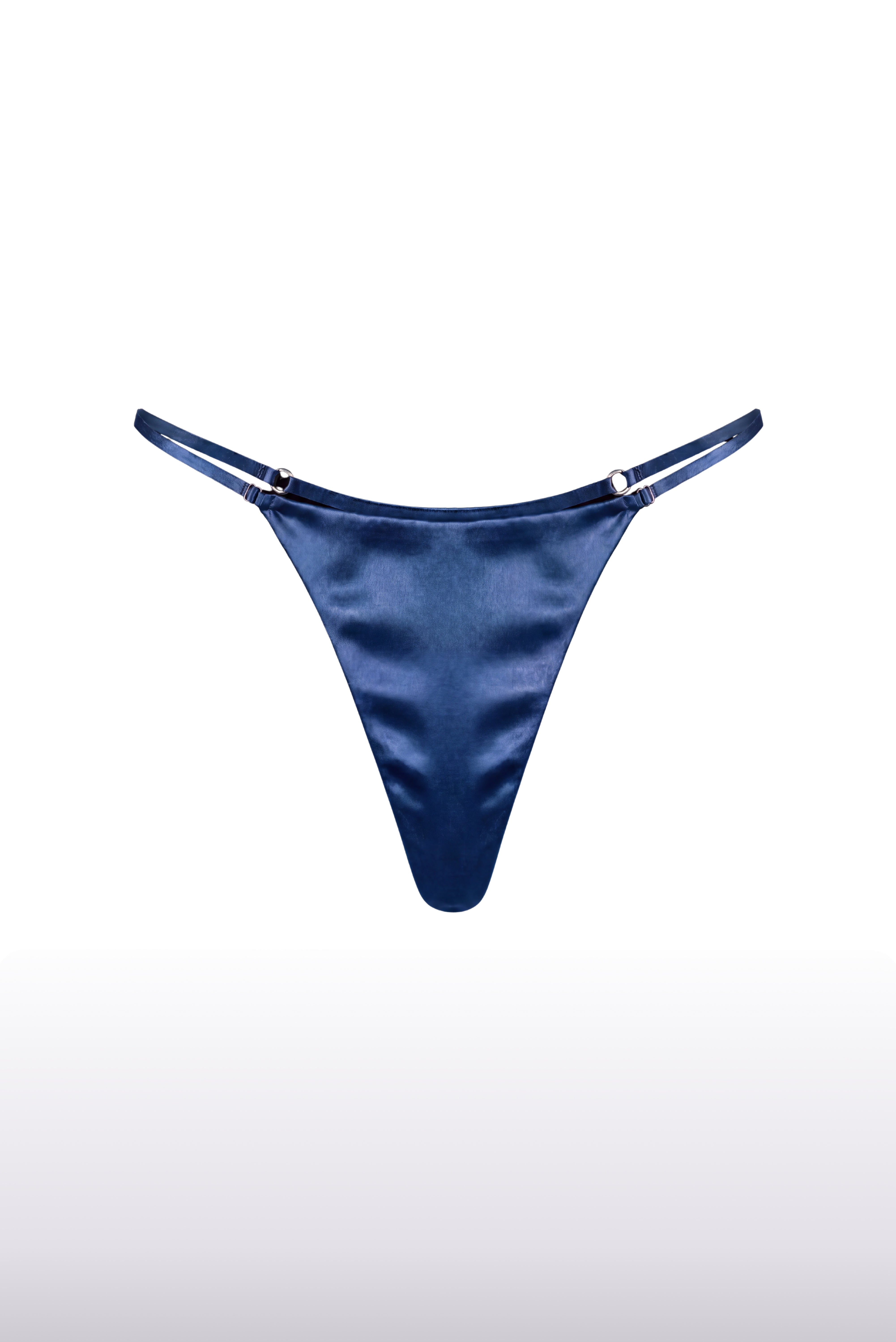 Triangle Night Blue İpek Tanga