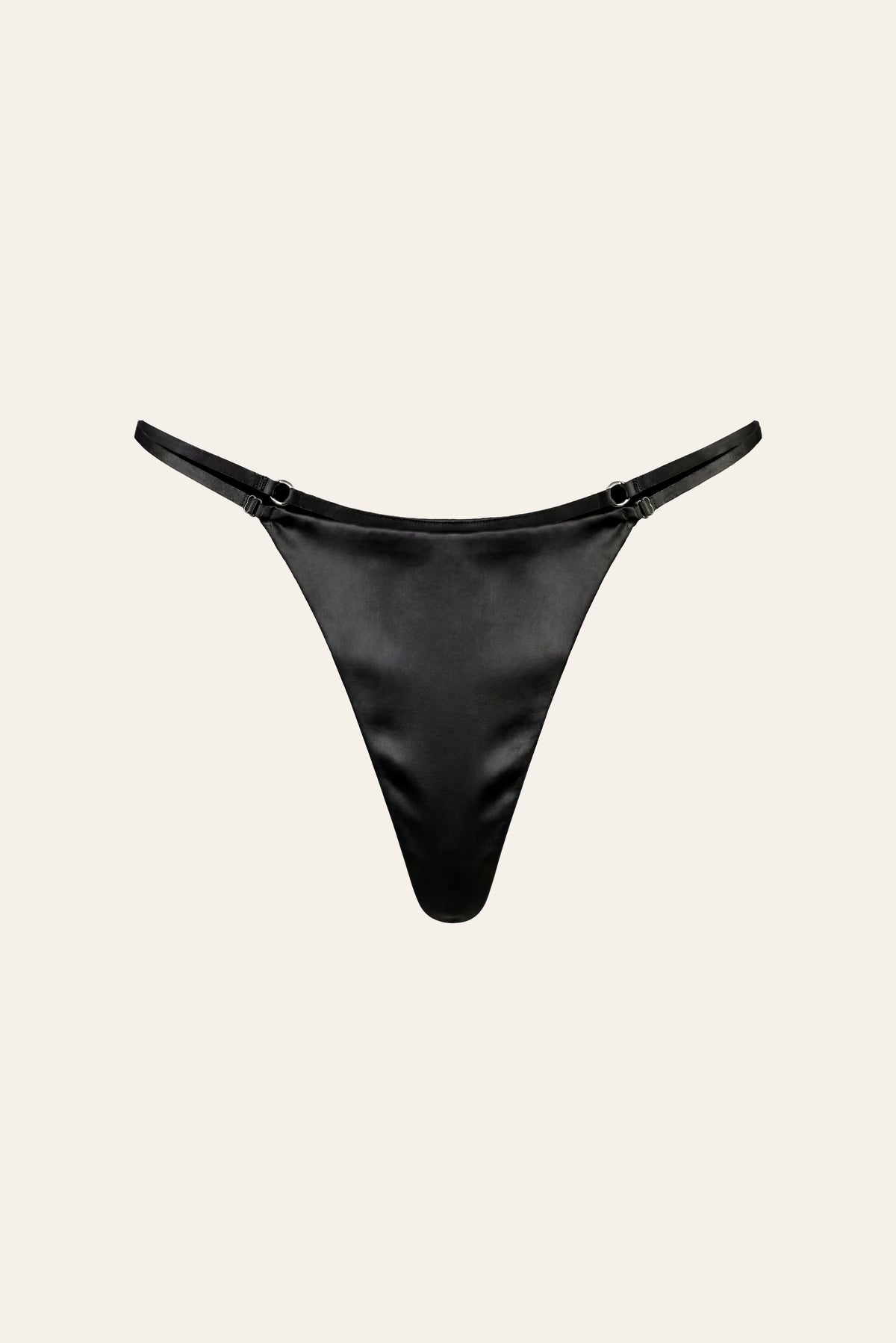Triangle İpek Tanga Siyah