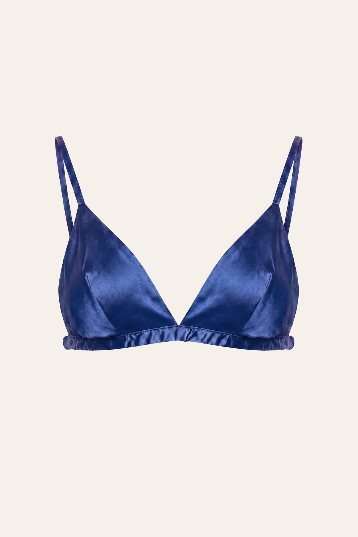 Triangle Night Blue İpek Sütyen
